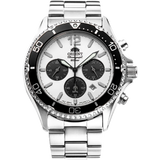 Orient Mako Chronograph Silver Stainless Steel Strap Men Watch RA-TX0203S10B