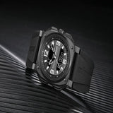 Infantry Revolution Series The Dual Timer (Black) Silicone Strap Men Watch REVO-AD-42BLACK