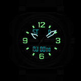 Infantry Revolution Series The Dual Timer (Black) Silicone Strap Men Watch REVO-AD-42BLACK