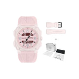 Infantry Revolution Series Pink Silicone Strap Women Watch REVO-AD-42PINK