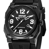 Infantry Revolution Series The Autopilot Black Silicone Strap Men Watch REVO-AUTO-03-V2