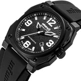 Infantry Revolution Series The Autopilot Black Silicone Strap Men Watch REVO-AUTO-03-V2