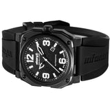 Infantry Revolution Series The Autopilot Black Silicone Strap Men Watch REVO-AUTO-03-V2