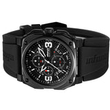 Infantry Revolution Series The Chrono Black Silicone Strap Men Watch REVO-CHR-01-V3