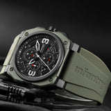 Infantry Revolution Series The Chrono Master Silicone Strap Men Watch REVO-CHR-02-V3