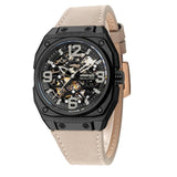 Infantry Revolution The Skyster Brown Leather Strap Men Watch REVO-MOD-02-C