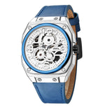 Infantry The Skyster Blue Leather Strap Men Watch REVO-MOD-06-C