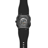 Infantry Revolution The Skeleton Black Silicone Strap Men Watch REVO-SKL-03-V2