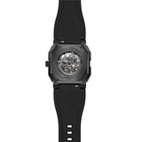 Infantry Revolution The Skeleton Black Silicone Strap Men Watch REVO-SKL-06-V2