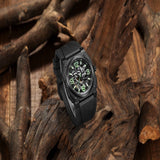 Infantry Revolution The Skeleton Black Silicone Strap Men Watch REVO-SKL-06-V2