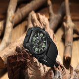 Infantry Revolution The Skeleton Black Silicone Strap Men Watch REVO-SKL-06-V2