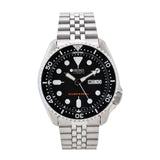 Seiko Automatic Black Dial Silver Stainless Steel Strap Men Watch SKX007K2P