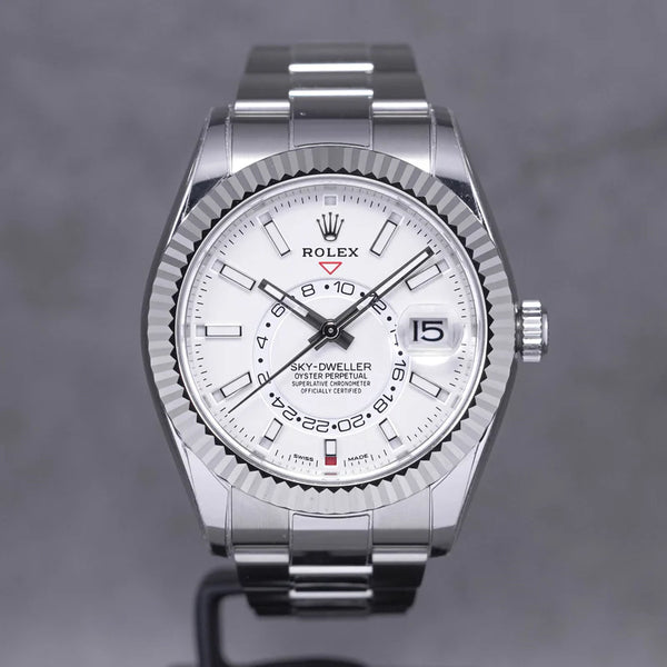 Rolex Skydweller 42 steel white dial oyster 326934 June 2020