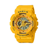 Casio G-Shock & Baby-G Pair Model Digital-Analogue Yellow Resin Strap Watch SLV-22A-9A-P