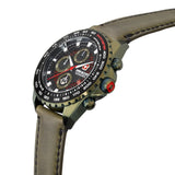 Swiss Military Hanowa Iguana Green Leather Strap Men Watch SMWGC2102290