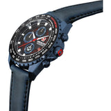 Swiss Military Hanowa Chronograph Blue Leather Strap Men Watch SMWGC2102291