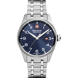 Swiss Military Hanowa Thunderbolt Blue Dial Silver Stainless Steel Strap Men Watch SMWGH0000802