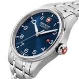 Swiss Military Hanowa Thunderbolt Blue Dial Silver Stainless Steel Strap Men Watch SMWGH0000802