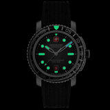 Swiss Military Hanowa Black Marlin Silicone Strap Men Watch SMWGN0001701