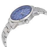 Seiko Solar Blue Dial Silver Stainless Steel Strap Men Watch SNE525P1P