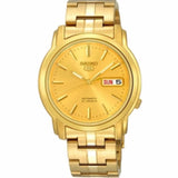 Seiko 5 Gold Dial & Stainless Steel Strap Men Watch SNKK76K1P