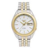 Seiko 5 Automatic Two-Tone Stainless Steel Strap Unisex Watch SNKL24K1