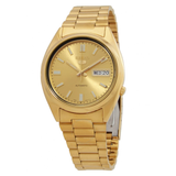 Seiko 5 Gold Stainless Steel Strap Men Watch SNXS80K1P