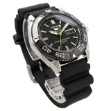 Seiko 5 Black Dial & Rubber Strap Men Watch SNZB23J2P