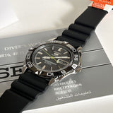 Seiko 5 Black Dial & Rubber Strap Men Watch SNZB23J2P