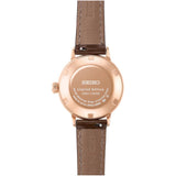 Seiko Presage Cocktail Brown Leather Strap Women Watch SRE014J1