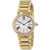 SEIKO GENERAL SWAROVSKI CRYSTAL SRK028P1 STAINLESS STEEL WOMEN'S GOLD WATCH