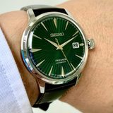 SEIKO PRESAGE SRPD37J1 COCKTAIL TIME MOCKINGBIRD GREEN MEN'S WATCH