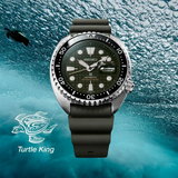 Seiko Prospex Turtle Green Silicone Strap Men Watch SRPE05K1