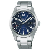 Seiko 5 Blue Dial Silver Stainless Steel Strap Men Watch SRPG29K1P