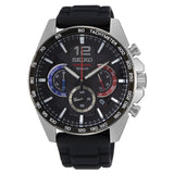 Seiko Chronograph Black Calfskin Strap Men Watch SSB347P1P