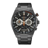 Seiko Sports Chronograph Black Dial Stainless Steel Strap Men Watch SSB399P1P