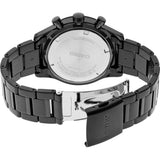 Seiko Chronograph Black Dial Stainless Steel Strap Men Watch SSB415P1P