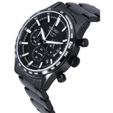 Seiko Chronograph Black Dial Stainless Steel Strap Men Watch SSB415P1P