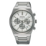 Seiko Conceptual Chronograph White Dial Stainless Steel Men's Watch SSB451P1