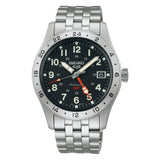 Seiko 5 GMT Silver Stainless Steel Strap Men Watch SSK023K1