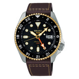 Seiko 5 Sports SKX Model "Mocha" Specialist Style GMT Caliber Men's Watch SSK036K1