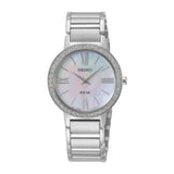 Seiko Solar Silver Stainless Steel Strap Women Watch SUP431P1