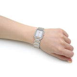 Seiko Solar Two-Tone Stainless Steel Strap Women Watch SUP466P1