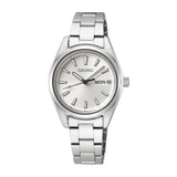 Seiko Classic Silver Stainless Steel Strap Women Watch SUR349P1P