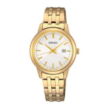 Seiko Classic Gold Stainless Steel Strap Women Watch SUR412P1P