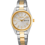 Seiko Classic Two-Tone Stainless Steel Strap Women Watch SUR454P1P