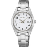 Seiko Classic Silver Stainless Steel Strap Women Watch SUR465P1P