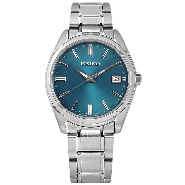 Seiko Analog Quartz Silver Stainless Steel Unisex Watch SUR525P1P