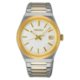 Seiko White Dial Two-Tone Stainless Steel Women Watch SUR558P1