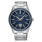 Seiko Sports Blue Dial Silver Stainless Steel Strap Men Watch SUR559P1